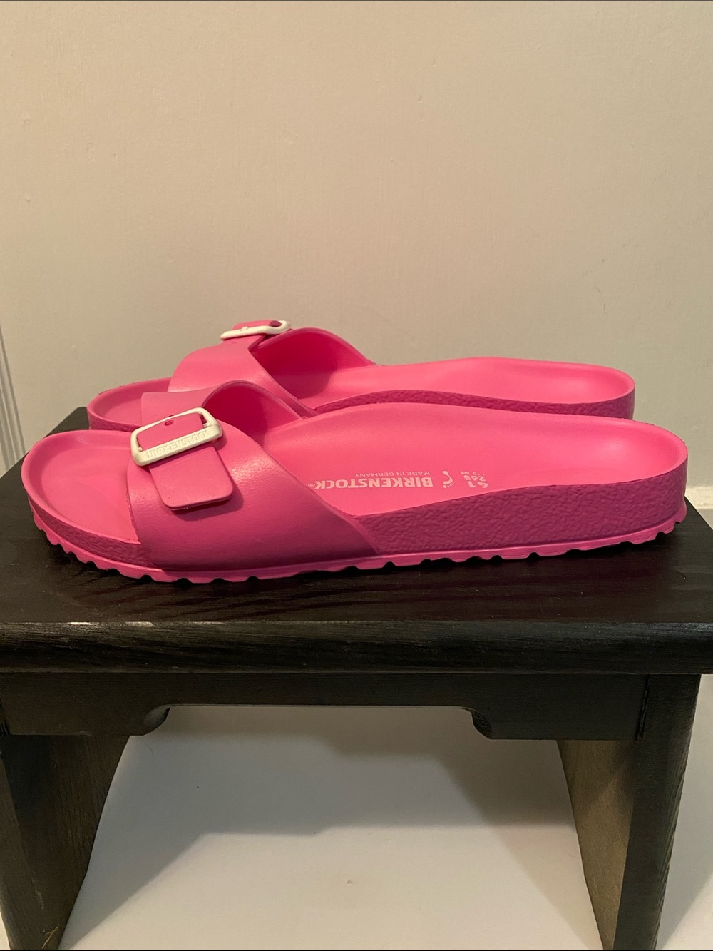 Birkenstock Madrid Pink EVA Slide Sandals Women’s 10 - Picture 3 of 5